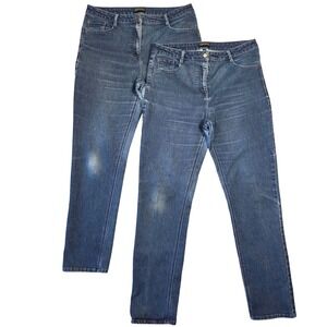 Apparel Collection Jeans Womens 14 Blue Denim High‎ Rise Casual Everyday Basic